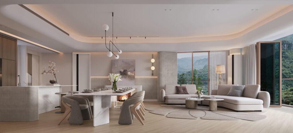 DINING AREA scaled 1 如何以極簡主義室內設計打造寧靜優雅的空間