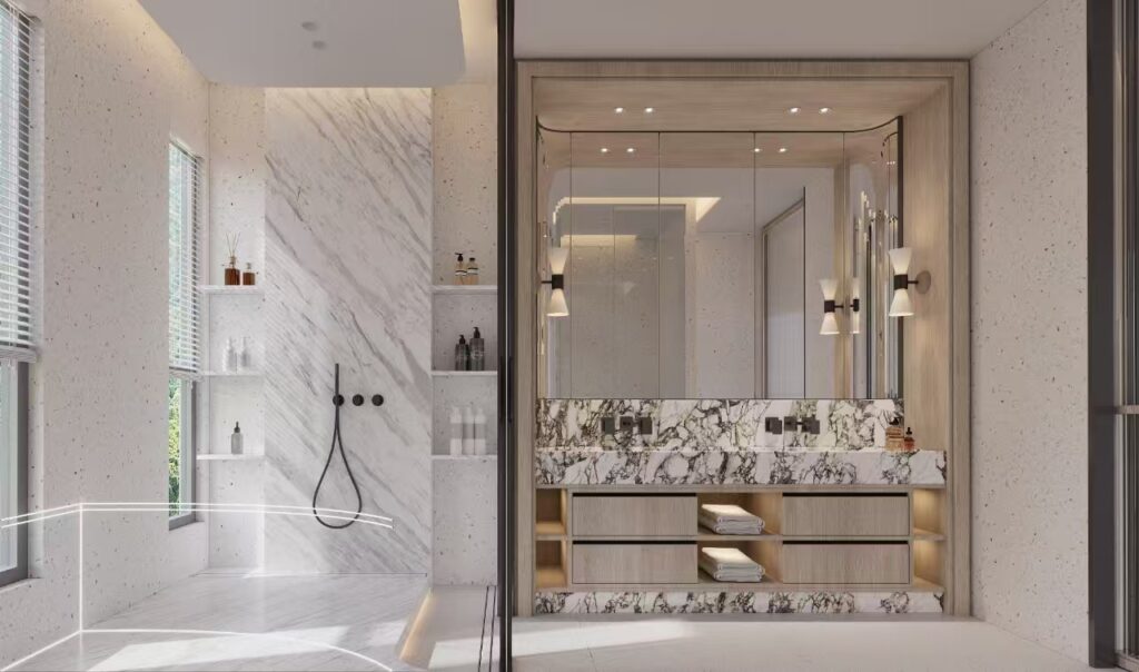 MASTER BATHROOM 如何以極簡主義室內設計打造寧靜優雅的空間